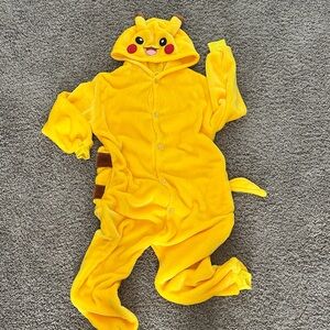 Pikachu Plush Kids One Piece Costume